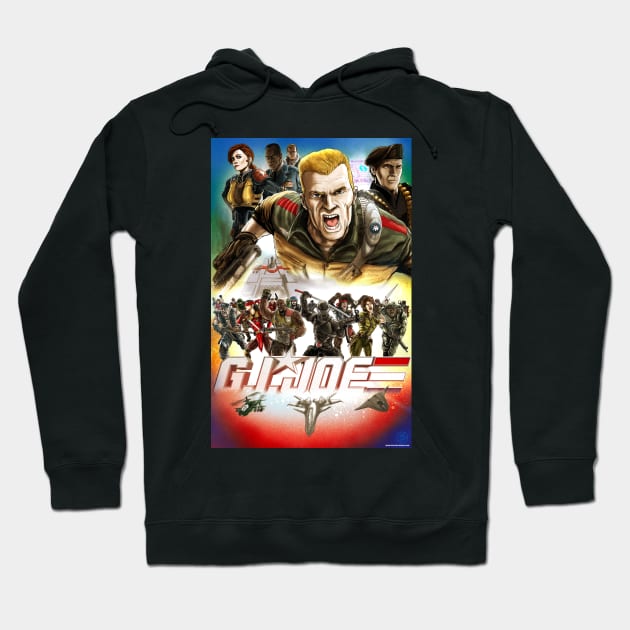 YO JOE! GI JOE Poster Hoodie by CrazyPencilComics